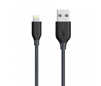 Anker A8111011 PowerLine 3ft Lightning Apple MFi Certified / Charging Cable, Space Gray