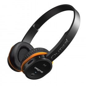 Creative Outlier Feature-rich Wireless Bluetooth On-ear Headphones with Integrated MP3 Player, Black, 51EF0690AA008