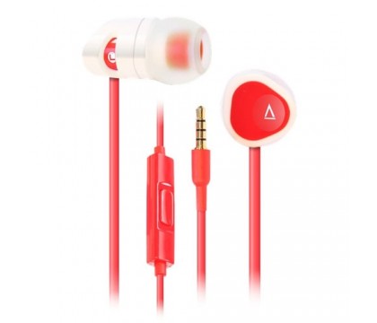 Creative MA200 Noise-isolating In-ear Headphones with Mic, Red, 51EF0600AA012