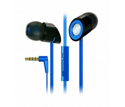 كرييتيف (MA350) سماعات أذن ستيريو مزودة بمايكروفون و تحكم فى مستوى الصوت و عازلة للضوضاء ذات لون أزرق