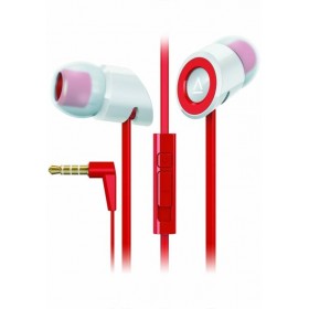 Creative Hitz MA350 Premium Noise-isolating In-ear Headphones and In-Line Mic and Volume Control , Red, 51EF0610AA012