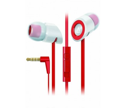 Creative Hitz MA350 Premium Noise-isolating In-ear Headphones and In-Line Mic and Volume Control , Red, 51EF0610AA012