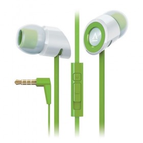 Creative Hitz MA350 Premium Noise-isolating In-ear Headphones and In-Line Mic and Volume Control , Green, 51EF0610AA013