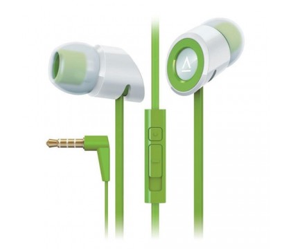 كرييتيف (MA350) سماعات أذن ستيريو مزودة بمايكروفون و تحكم فى مستوى الصوت و عازلة للضوضاء ذات لون أخضر