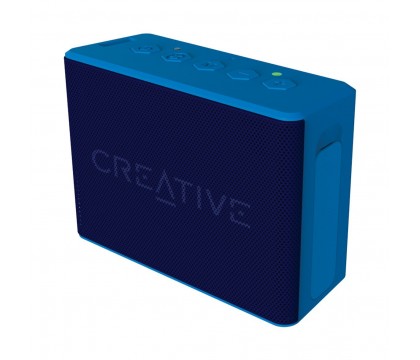 Creative MUVO 2c Palm-sized Water-resistant Bluetooth® Speaker with Built-in MP3 Player, Blue, 51MF8250AA002