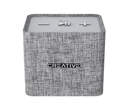 Creative NUNO micro Cube-sized Portable Bluetooth® Speaker, Grey, 51MF8265AA001