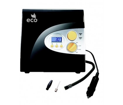 Eco D-1 Digital Car Air Compressors and Tire Inflators, Time 3.30 mins - Black