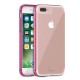 ILUV AI7VYNEPN VYNEER - LIGHTWEIGHT TRANSPARENT PC CASE  WITH PROTECTIVE TPU TRIM FOR IPHONE 7, PINK