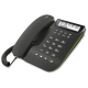دورو (Comfort 3000) تليفون منزلى سهل الإستخدام, ذو لون اسود