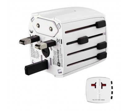 HAMA 00137381 SKROSS WORLD USB WORLD TRAVEL ADAPTER PLUG 2 PINS