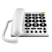 دورو (311c) تليفون منزلى بمفاتيح كبيرة وواضحة, ذو لون ابيض 