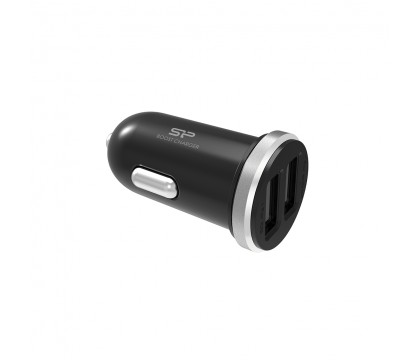 SILICON POWER SP2A1ASYCC102P0K Car Charger 2.1A Dual USB, Black 