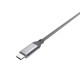 Silicon Power SP1M0ASYLK30AC1G Cable Type C Nylon 1m, Gray 