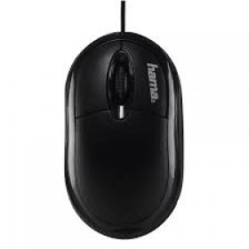 Hama 00134952 Wired Optical Mouse, Black