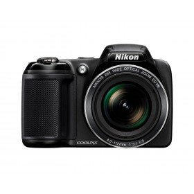 Nikon L340 Coolpix 20.48 MP,28 x Optical Zoom,3 -inch LCD, AA 4GB+CASE BLK