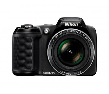 Nikon L340 Coolpix 20.48 MP,28 x Optical Zoom,3 -inch LCD, AA 4GB+CASE BLK