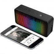 iLuv AM6PARTYBK Aud Mini 6 Party Dynamic color LED portable wireless Bluetooth® speaker and hands-free speakerphone