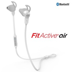 iLuv FITACTAIRWT FitActive Air Wireless Secure-Fit Sweat-Proof Bluetooth® Sports Earphones with Mic and Remote