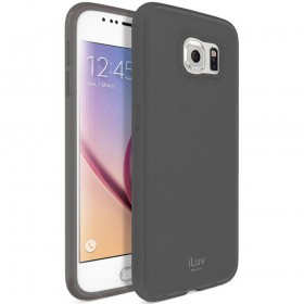 iLuv SS6GELABK Gelato Soft flexible lightweight TPU protective case with semi transparent back for GALAXY S6