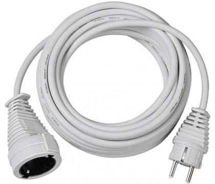 BRENNENSTUHL 1168460 Power extension cable made of plastic ,10m ,H05VV-F 3G1,5 - White