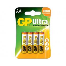 GP 15AU  Ultra Alkaline Battteries (AA) - 4 Pack