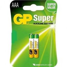 GP 24A  Super AlKaline Batteries (AAA) - 2 Pack