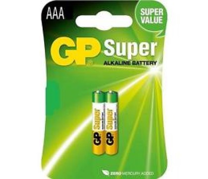 GP 24A  Super AlKaline Batteries (AAA) - 2 Pack