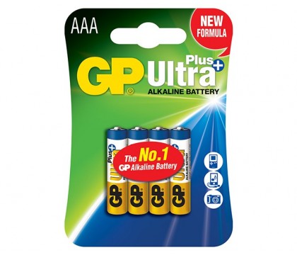 GP 24AUP Ultra Plus Alkaline AAA - 4 Pack