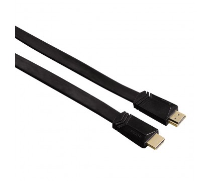Hama 00122117 High Speed HDMI Cable, plug - plug, flat, Ethernet, 1.5 m