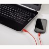 Hama 00135703 Flexi-Slim Micro USB Cable, gold-plated, twist-proof,0.75 m , Red