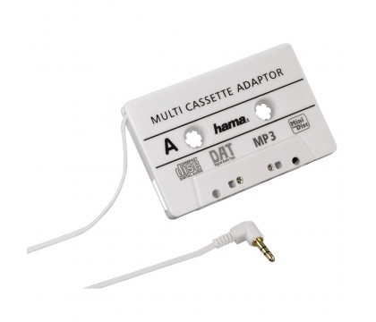 Hama 00014499  MP3/CD Cassette Adapter, vehicle, white