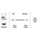 Hama 00080842 Alu Line USB Cable for Apple iPad, Lightning ,1.5 m
