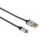 Hama 00080843 AluLine Charging/Sync Cable, Lightning ,0.5 m