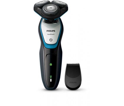 Philips S5070/04 AquaTouch wet and dry electric shaver ComfortCut Blade System, 40 min cordless use/1h charge, SmartClick precision trimmer