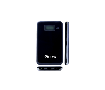 Olkya PT-9000 Power Bank with Li-Polymer Battery (Black), 9000mAh Capacity