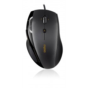 RAPOO N6200 Wired Optical Mouse Black, 5 Buttons, Zoom button, Forward/back buttons