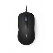 Rapoo N3610 Wired Optical Mouse Black, 5 Buttons