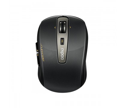 Rapoo 3920P 5GHz Wireless Laser Mouse Black, With Optical Laser Engine Free on Glass Surface, 5 Buttons