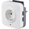 Legrand 694671 Protected socket - German standard - 2P+E + 2xUSB + phone - volt surge protector 