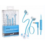Genius HS-M250 In-Ear Mobile Headset with Mic, Blue