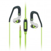 Sennheiser OCX 686I Ultra-lightweight sports-and-exercise headset featuring adjustable ear hooks, green