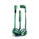 PASSION4 PLG083 STEREO HEADPHONE with Mic Green