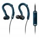 Philips SHQ3405BL/00 ActionFit Sports headphones with mic Best for indoor use, Sweat/water proof, in-ear hook, Blue