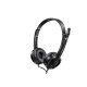 Rapoo H100 Wired Stereo Headset with 3.5mm Audio Jack, Black