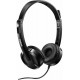 Rapoo H100 Wired Stereo Headset with 3.5mm Audio Jack, Black