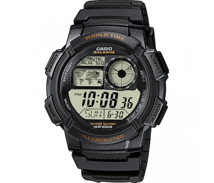 Casio AE-1000W-1AVDF+K Men Resin Sport Watch with Black Band