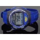 Casio W-734-2A+K Blue Rubber Quartz Watch with Digital Dial