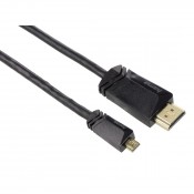 Hama 00122120 High Speed HDMI™ Cable, type A plug - type D plug (micro), Ethernet, 1.5 m, Black
