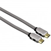 Hama 00056563 High Speed HDMI™ Cable, plug - plug, metal, fabric, Ethernet, 1.5 m