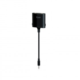iLuv I111 Super Soft Audio Splitter, 3.5 mm jack plug - 2x socket, stereo